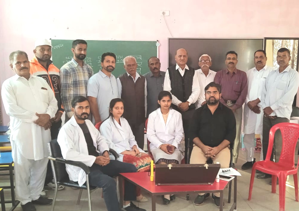 Tricity Hospital Mohali conducted medical examination of 170 patients at Mangupur School
